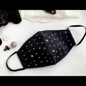 Rhinestone Crystal Reusable 100% Cotton Face Mask